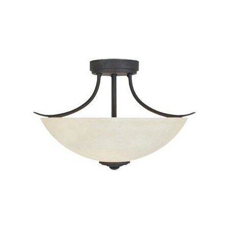 Designers Fountain Oil Rubbed Bronze Two Light Semi Flush Ceiling Fixture 96911-ORB