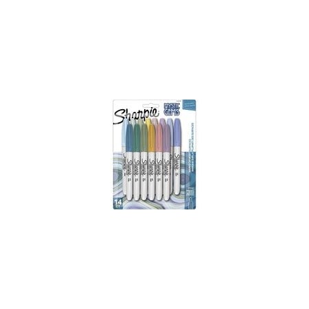 Sharpie Mystic Gems Permanent Markers, Fine Marker Point, Multi Ink, 4PK 2142705