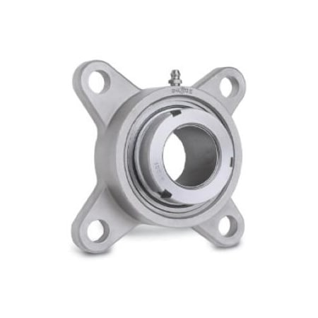 Dodge Industrial Grip Tight Adapter Ball Bearing, E-Z Kleen Stainless Steel, 4-Bolt Flange 129568 F4B-GTEZ-05-SHCR