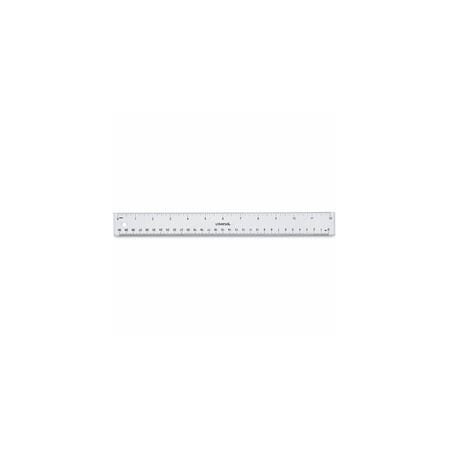 Universal Ruler, Acrylic, Clear, 12 UNV59022