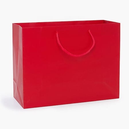 Nashville Wraps Red Matte Gift Bags, Medium 13x5x10, 10PK MTMMRE