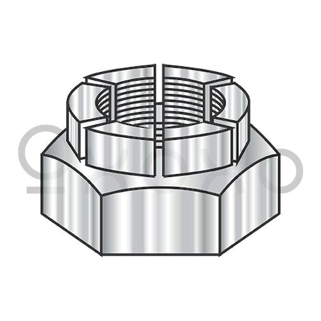 Oxoxo 1/4-28 Flex Type Hex Lock Nut Thin Height Light 18-8 Stainless Steel, 250PK 457723