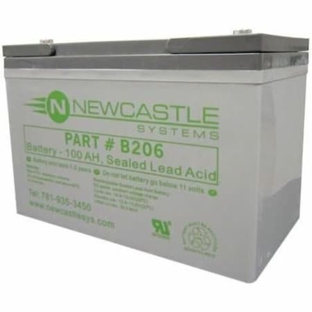 New Castle Systems Newcastle Systems Replacement Battery, 100AH Sealed Lead Acid B206