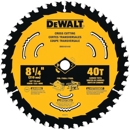 Dewalt 8-1/4" Circular Saw Blades DWA181440