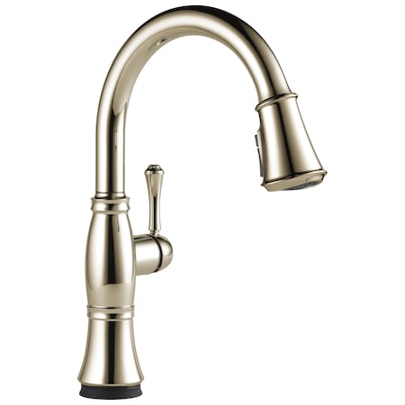 Delta Cassidy Single Handle Pull-Down Kitchen Faucet with Touch2O and ShieldSpray Technologies 9197T-PN-PR-DST