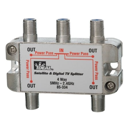 Ideal 4-Way 2 Ghz Splitter 85-334