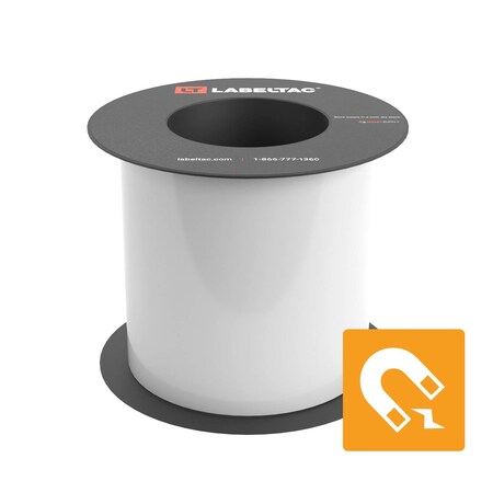 Labeltac Magnetic Supply 5in x 25ft LT9, White LT502M-C