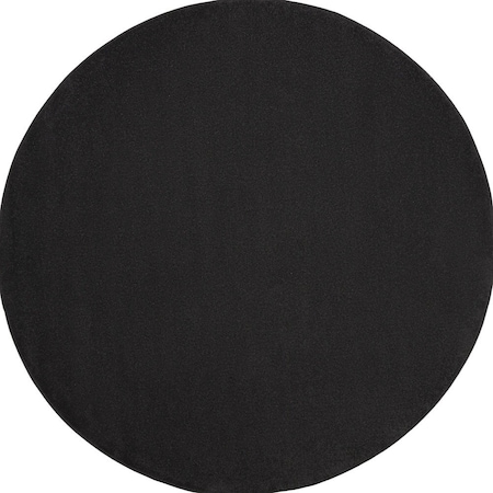 Homeroots 10' Black And Ivory Round Indoor Outdoor Area Rug 545482