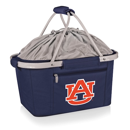 Picnic Time Family Of Brands NCAA Auburn Tigers Metro Shopping Basket - Insulated Picnic Basket 645-00-138-044-0