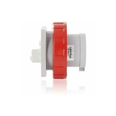 Leviton Pin & Sleeve Inlet, 16 A, 440/460V AC, 4 Pole, Blue W416-B11