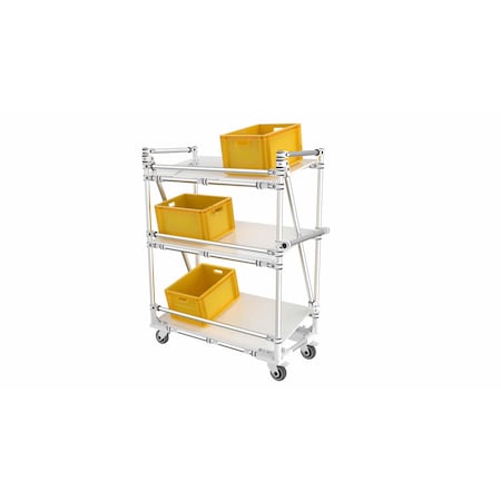 Trilogiq 3-Level Mobile And Ergonomic Stand With Horizontal Hand Bar. 20600-01