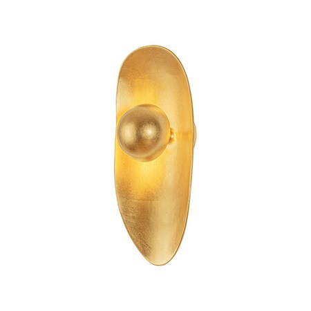 Corbett Lighting Meena 1 Light Wall Sconce in Vintage Gold Leaf Finish 553-01-VGL