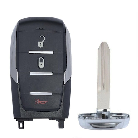 Aks Keys 2019 - 2024 RAM 1500 Smart Key 3B FCC# OHT-4882056 - Silver Sides RC-DODGE-52C