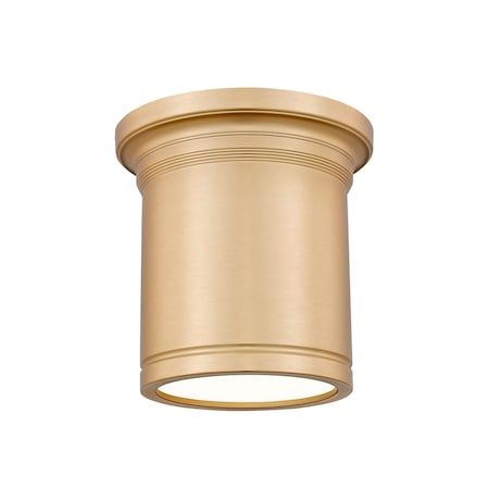 Z-Lite Bentley Modern Gold 1 Light Flush Mount 7702F8-MGLD-LED