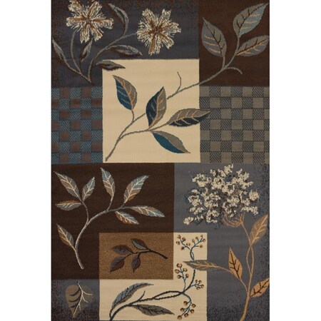 United Weavers 5 ft. 3 in. x 7 ft. 6 in. Manhattan Jasmine Area Rug, Light Blue 940 39160 69