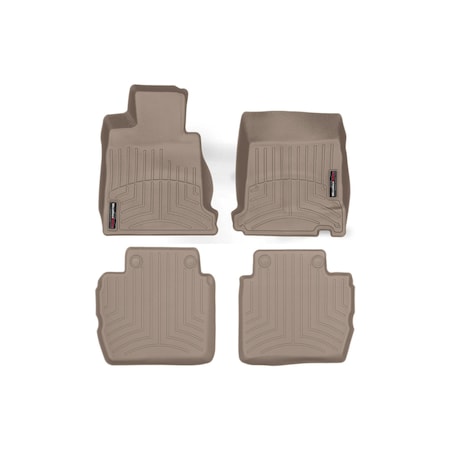 Weathertech Tan, Front and Rear Floorliners 45202-1-4