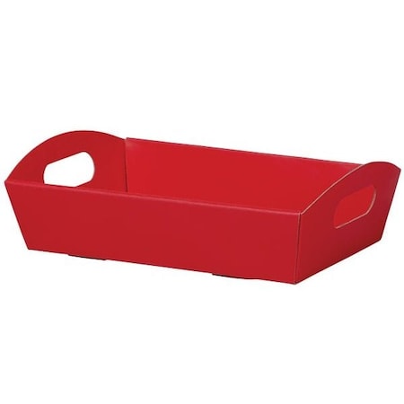 Nashville Wraps Red Shallow Folding Market Tray, Large, 6PK LFMTRE