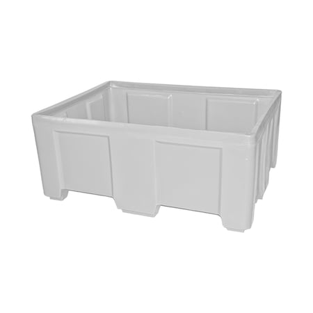 Myton Industries Stack Only Bulk Ship Container, 650lb. capacity, WHT SO-5038-1 WHITE