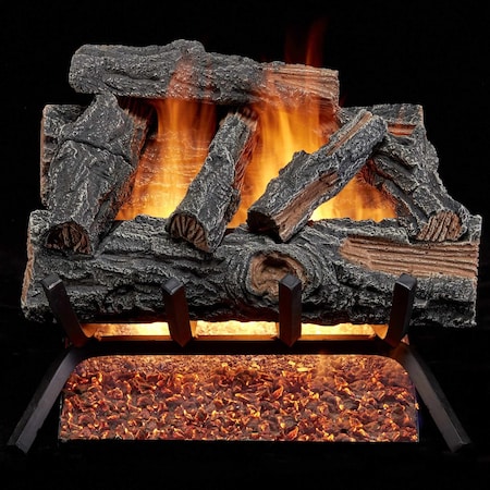 Hearthsense Vented Gas Log Set With Remote Control Kit - 18 in., 45,000 BTU MO18HVL-RO