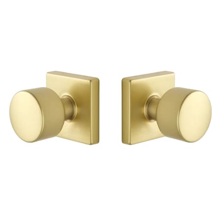 Emtek Residential Door Knobs Passage Satin Brass EE3110PGSB