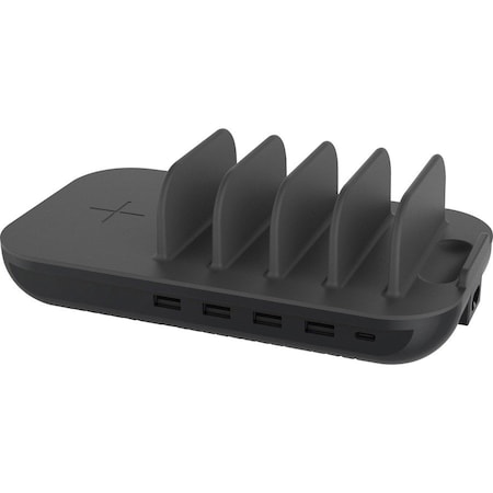 Kantek Charging Station/Wireless Charging Pad - Input connectors: USB - 1 Each DC1300B