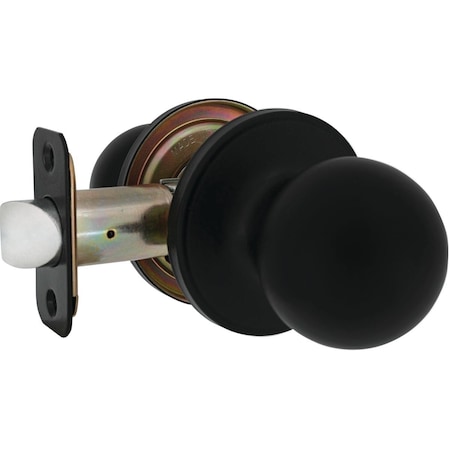 Steel Pro Matte Black Hall & Closet Door Knob TWX930B
