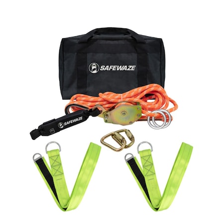 Safewaze 100 ft Kernmantle Rope HLL Cross Arm Straps 019-8007
