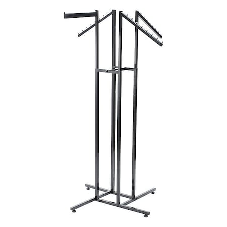 Specialty Store Services Retail Apparel Rack, Steel, 72 in H 2618C