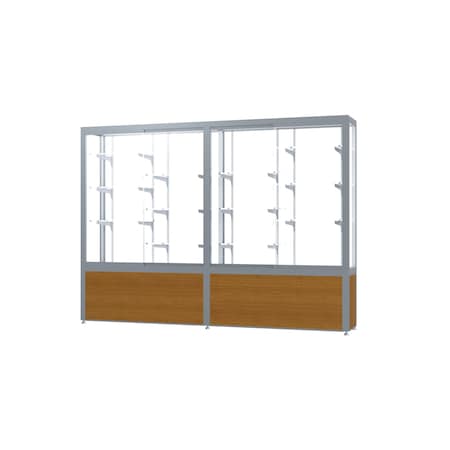 Ghent Display Case 96x66x16, White, Satin 10408WB-SN-K