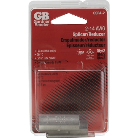 Southwire No, 14 STR No, 1/0 STR Splicer, 2PK 65179540