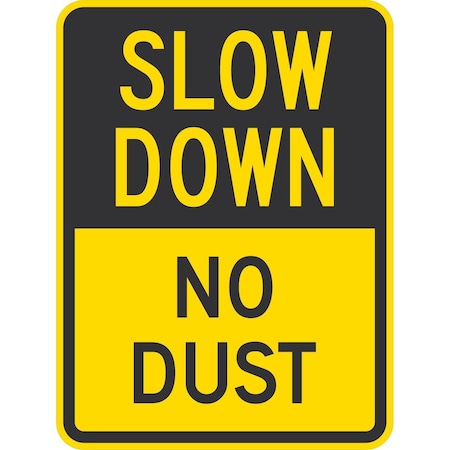 Lyle Slow Down No Dust, 18x24, High Intensity Prismatic, Yellow G-10625-HI_18x24