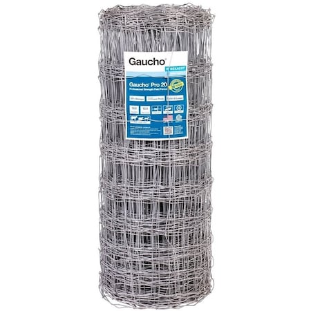 Gaucho Pro Field Fence, 330 ft L, 47 in H, 1212 Gauge, Steel 118202