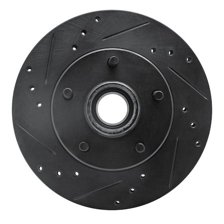 Dynamic Friction Co DFC Brake Rotor - Drilled and Slotted - Black 633-47062L