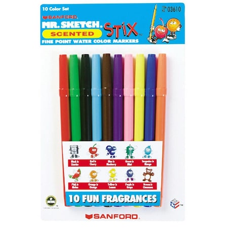 Newell oration  Marker Set Mr Sketch Scented Stix-10 Color NE98303