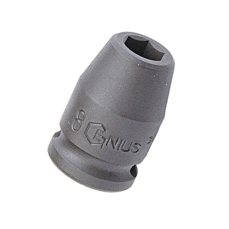 Genius Tools 3/8in Dr. 6mm Cr-Mo Impact Socket 343206