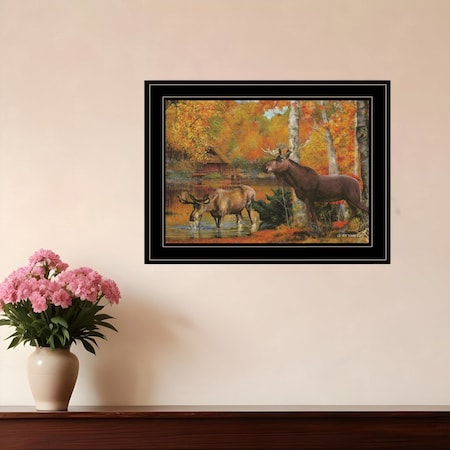 Homeroots Peaceful Retreat 3 Black Framed Print Wall Art 406844
