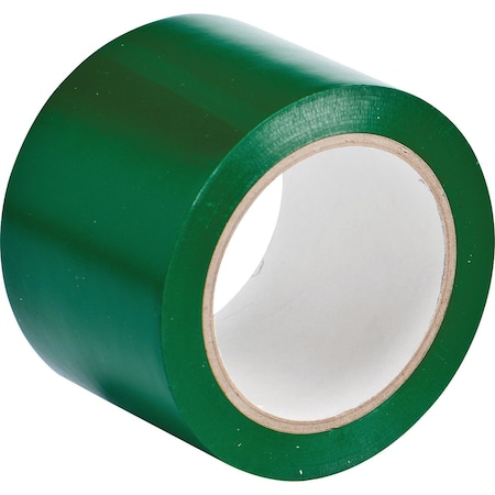 Brady Marking Tape Roll - Abrasion Resistant Vinyl, Solid Color, Green, 3in, 108PK 58252