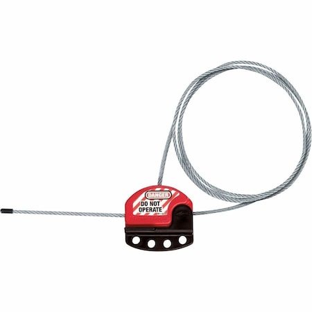 Master Lock Adjustable Cable Lockout, 6ft (1.8m) Cable S806