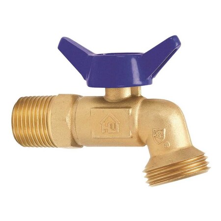 Danco 3/4 in. Brass 1/4 Turn MPT x MHT Hose Bibb VHBQTCF4EB