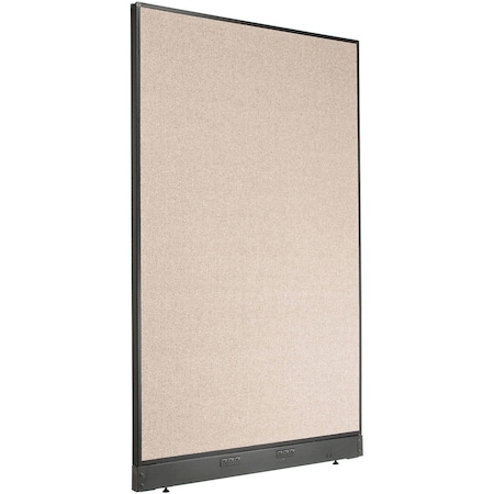 Global Industrial Interion Electric Office Partition Panel, 48-1/4"W x 76"H, Tan 238638ETN