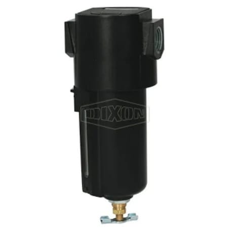 Dixon Wilkerson by Compact Airline Particulate Filter, 1/4 in NPT/BSPP-G Port, 200 psig Pressure Range F16-04MMB