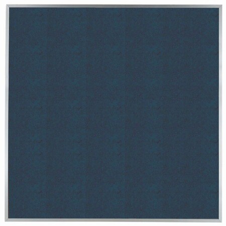 Aarco VIC Cork Bulletin Board w/ a Clear Satin Anodized Al Frame, Poppy Seed Dark Gray 48''Hx48''W DW4848204