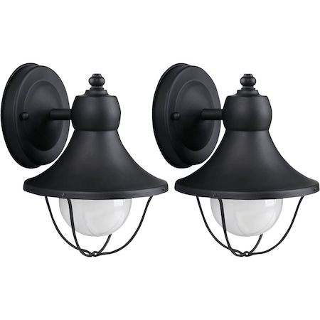 Home Impressions Black Incandescent Type G Outdoor Wall Light Fixture IOL143TBK-C