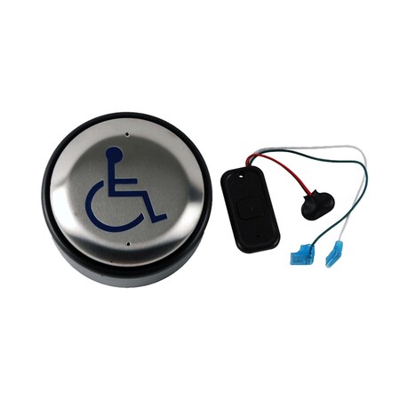 Lcn Actuator, Wall Mount, Logo, Wireless, Flush, 4-1/2in Round 8310-3856WF