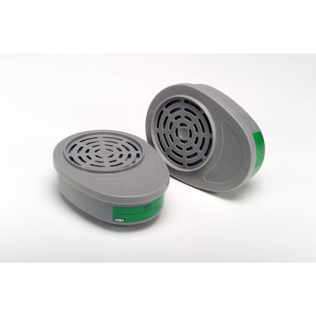 Msa Safety Combination Cartridge/Filter, Advantage Series, Bayonet, Green, GMD, 2/Pkg 815358