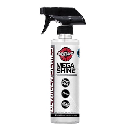 Renegade Products Usa Mega Shine Rubber, Vinyl, & Plastic Dressing 16 Oz. LFGBS702OZ16