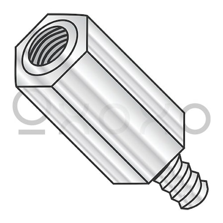 Oxoxo 4-40X13/16 Three Sixteenths Hex Male Female Standoff Aluminum, 1000PK 427560