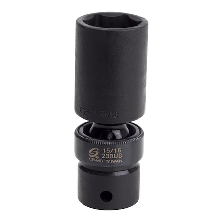 Sunex 1/2 in Drive 15/16 in Deep Universal Impact Socket 230UD