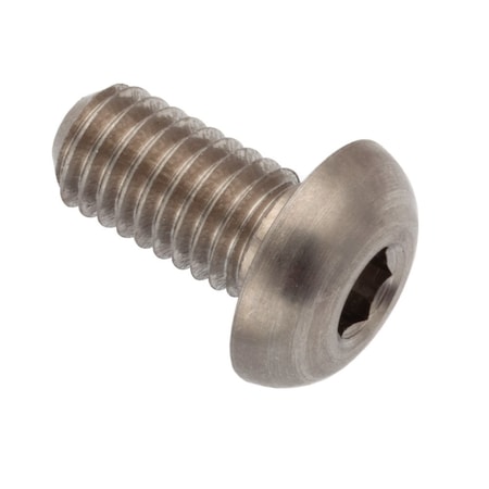 Zoro Select M5-0.80 x Machine Screw, Hex Plain 18-8 Stainless Steel ZBM5X10LH