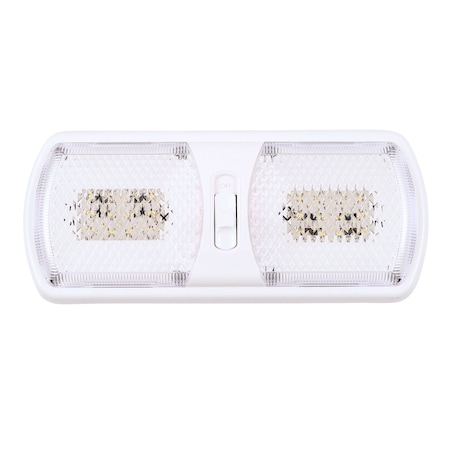 Arcon Arcon 20712N; Interior Ligh; LED Ceiling Double Light; 12 Volt; Soft White; Clear Lens; Single 20712N